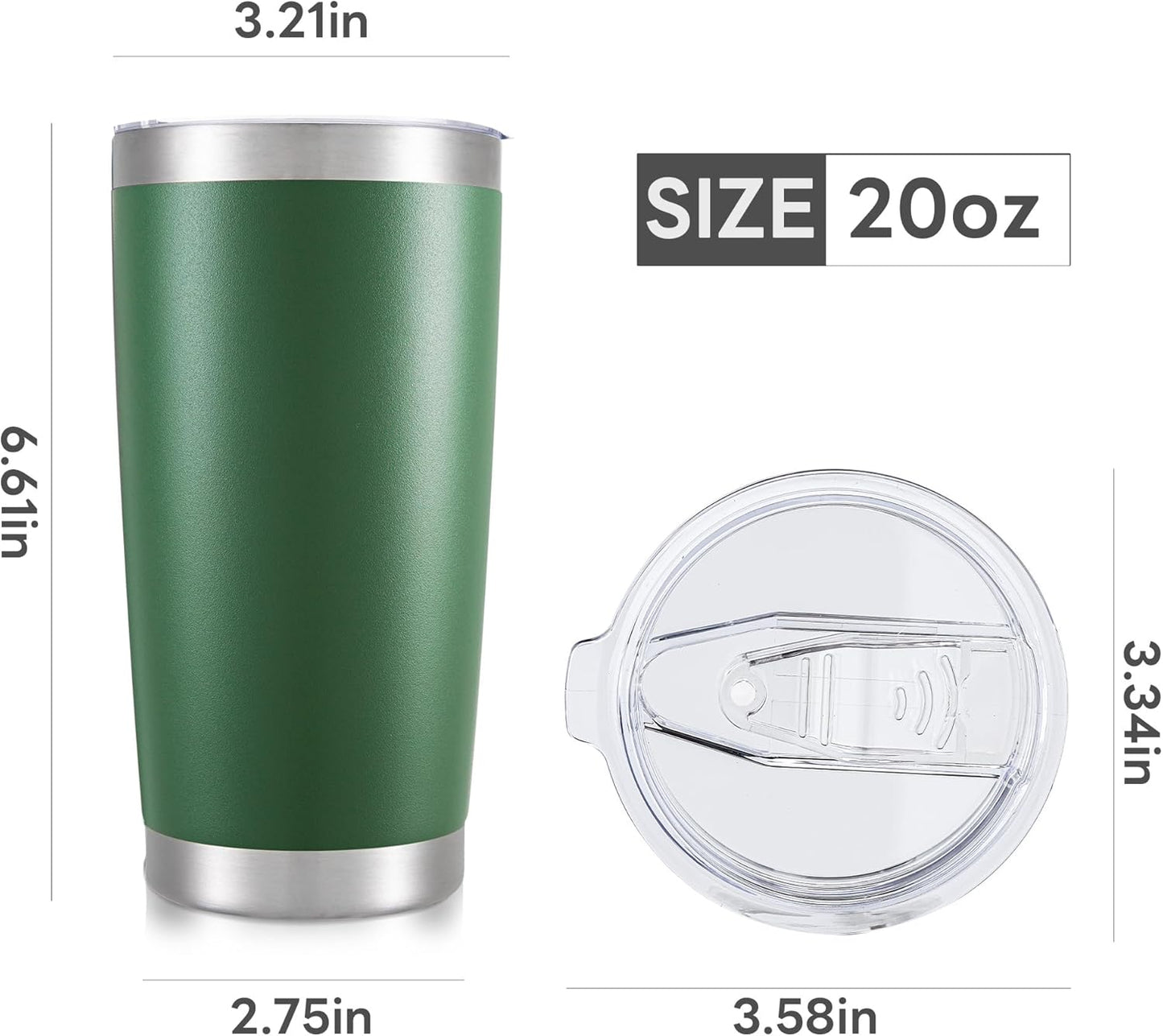 Dark Green 20oz Tumbler