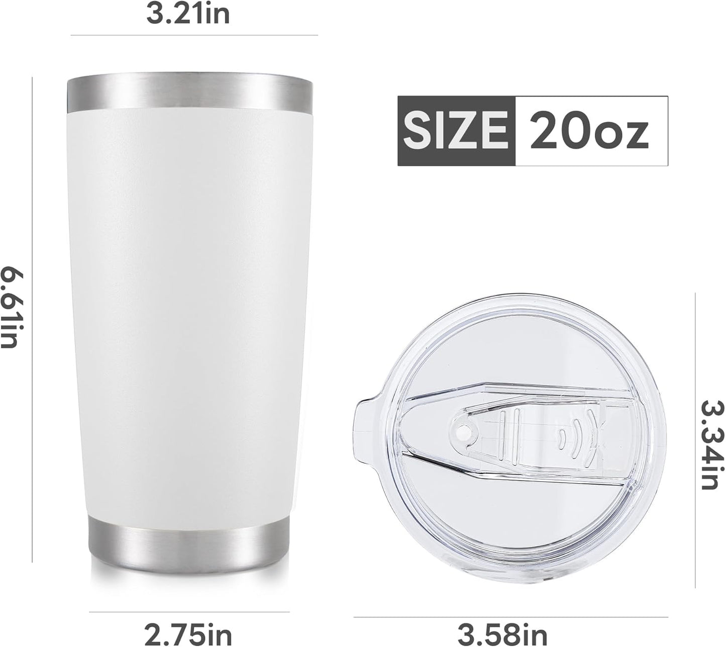White 20oz Tumbler