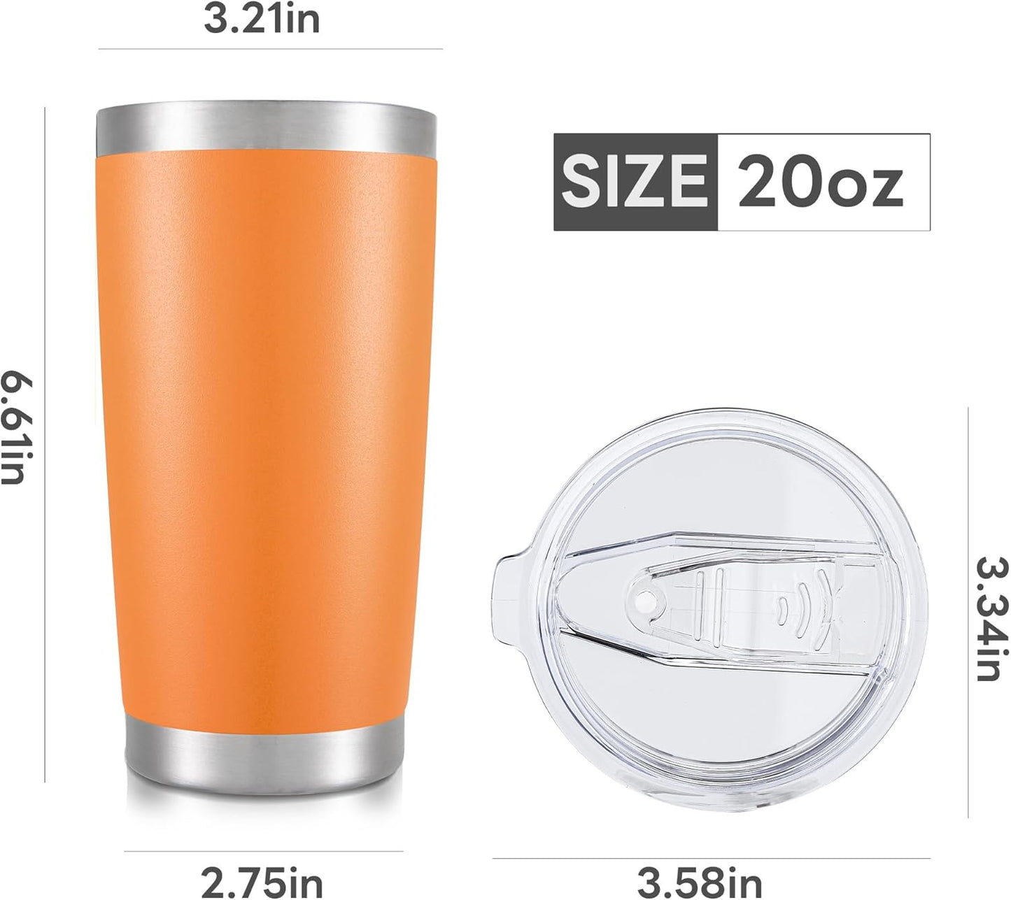 Orange 20oz Tumbler