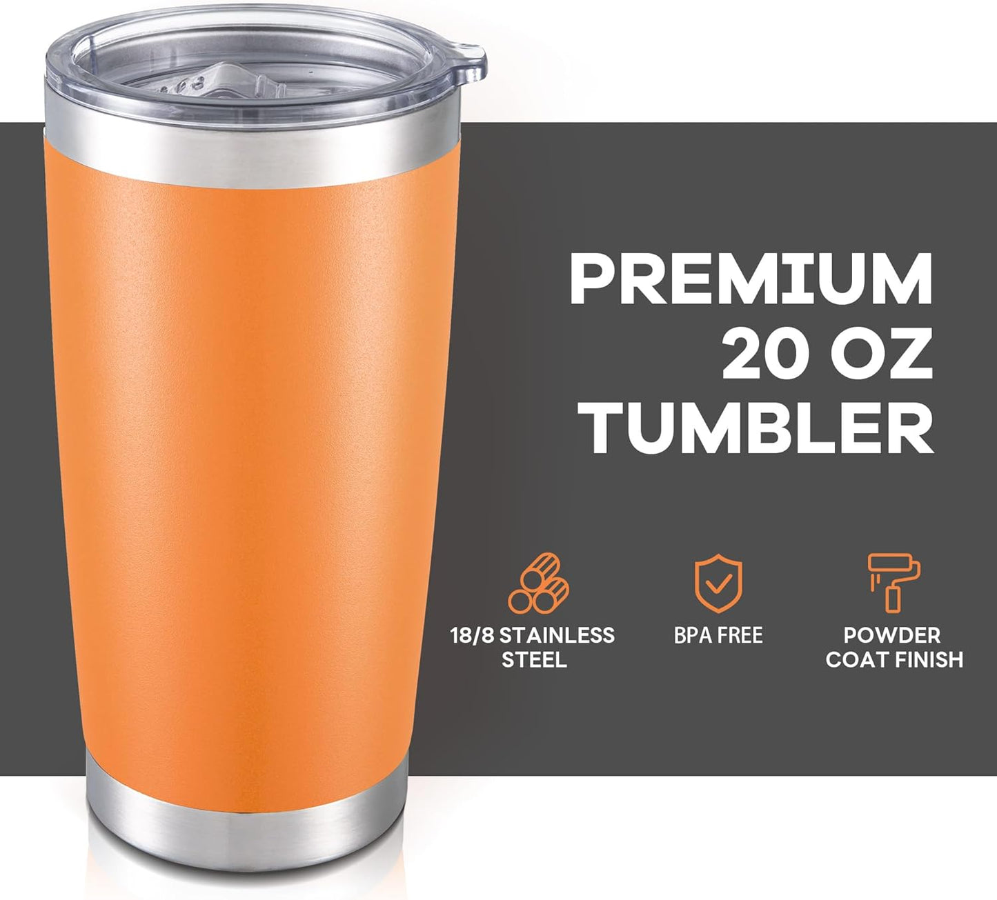Orange 20oz Tumbler