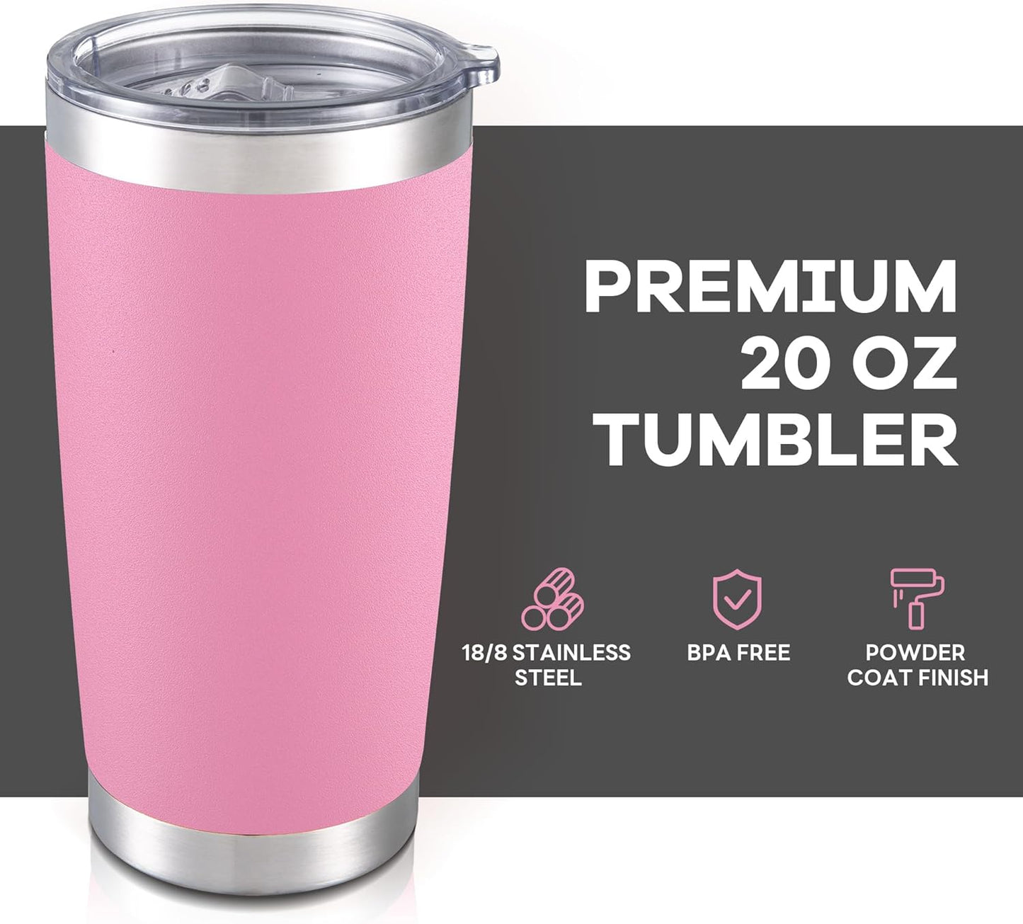 Pink 20oz Tumbler