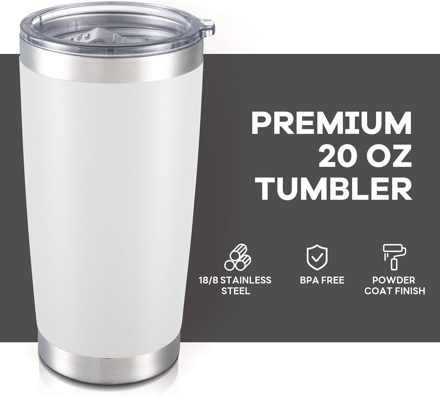 White 20oz Tumbler